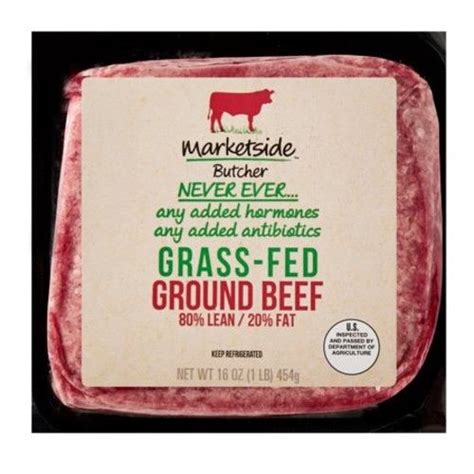 Marketside Butcher Grass Fed 80 Lean 20 Fat Ground Beef 1 Lb Reviews 2021