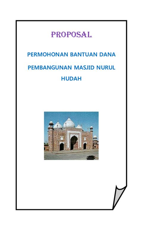 Pdf Proposal Bantuan Pembangunan Rumah Ibadah