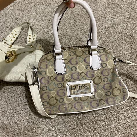 Juicy Couture Women S White And Gold Bag Depop