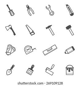 Construction Repair Building Tool Icon Set Stock Vector Royalty Free