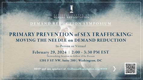 Demand Reduction Symposium Primary Prevention Of Sex Trafficking Youtube