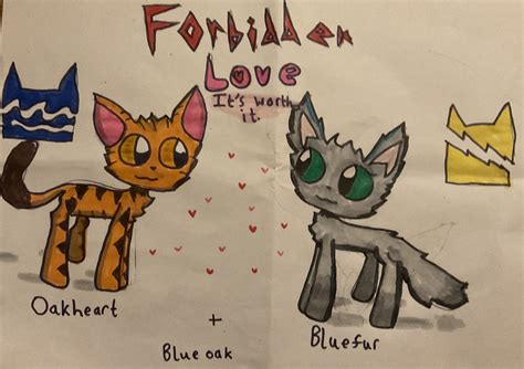 Forbidden Love Bluefur And Oakheart Warrior Cats