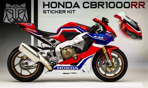 Honda CBR1000RR 17 19 Decal Sticker Kit FIREBLADE SP