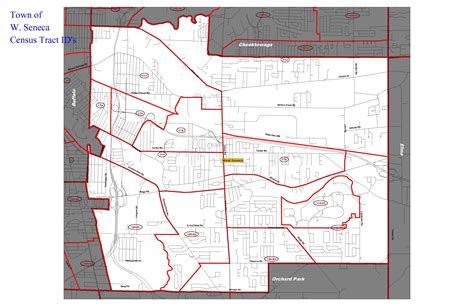 Map Of West Seneca Indicating Census Tracts Erie County Legislature