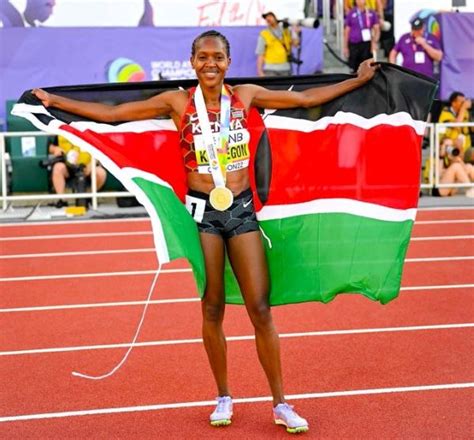 Kenyan Faith Kipyegon Wins 1 500m Gold In Oregon Nyanza Daily