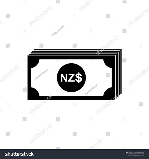 New Zealand Currency Icon Symbol New Stock Vector (Royalty Free ...