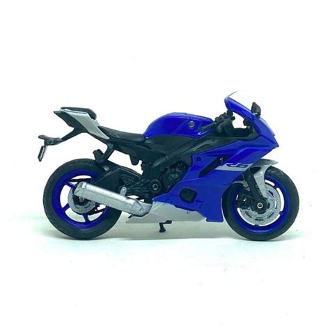 Miniatura Moto Yamaha YZF R6 Azul 1 18 Welly