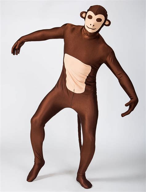 Monkey Zentai Suit Lycra Spandex Animal Costume Halloween