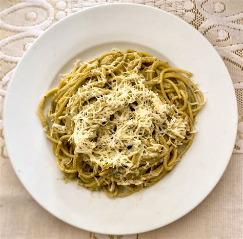 Spaghetti In Pesto Sauce Nanditable