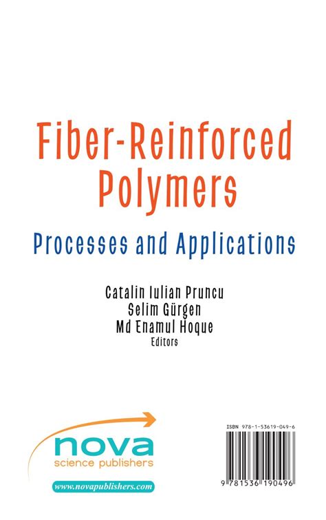 Fiber Reinforced Polymers Processes And Applications Nova Science