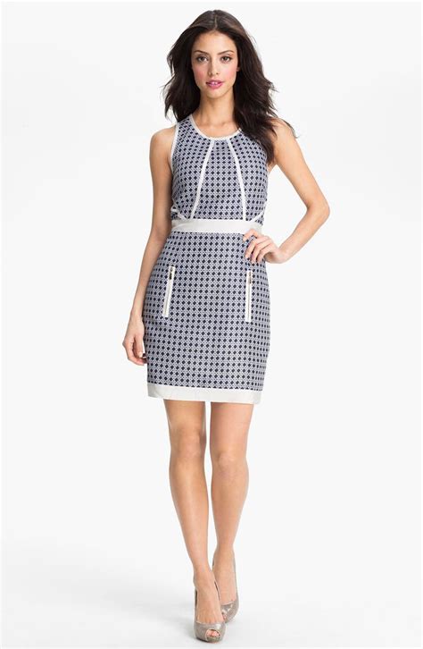 Laundry By Shelli Segal Embellished Jacquard Sheath Dress Nordstrom