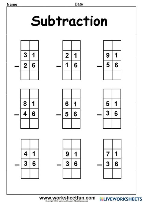 Subtraction With Regrouping Skoolon Worksheets Library