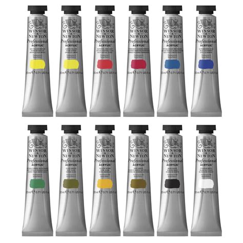 Winsor Newton Acrílico Profesional Set 12x200ml Portal Comercial Colart