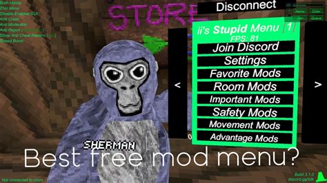 Is Ii Stupid S Mod Menu The Best Free Mod Menu Gorilla Tag Youtube