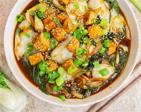 Bok Choy Tofu Stir Fry Recipe Cheap Lazy Vegan