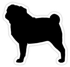 Pug Silhouette Vector - ClipArt Best