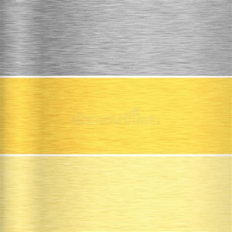 Metal Textures Gold Silver And Bronze Stock Photo Image Of Gold