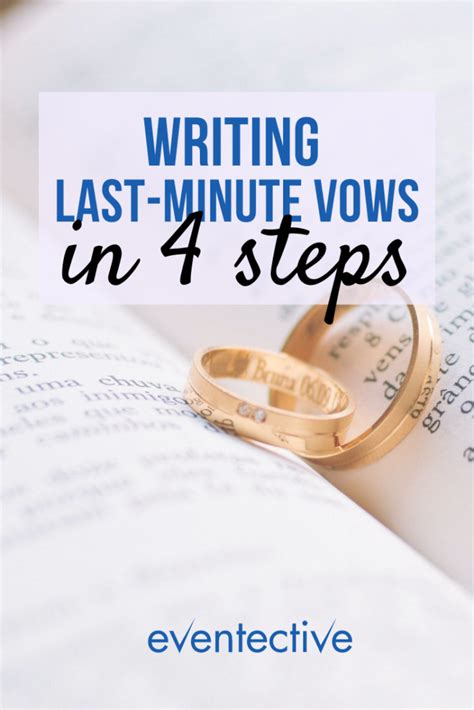 How To Write Last Minute Wedding Vows In 4 Steps Cheers And Confetti