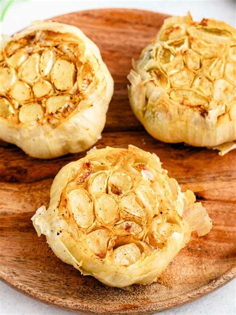 The Easiest Air Fryer Roasted Garlic Running To The Kitchen