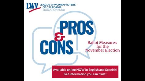 Ballot Talk Pros Cons Of The Measures Youtube