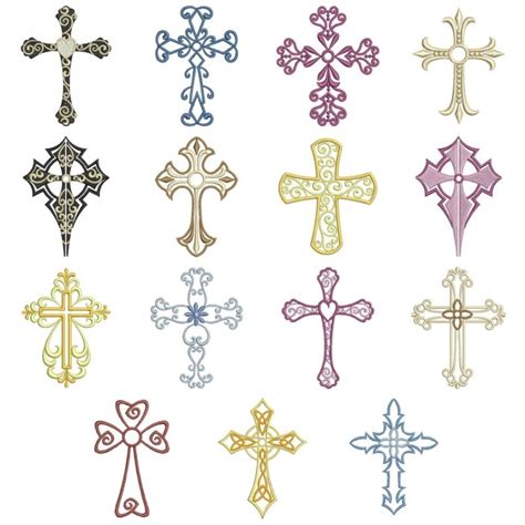 Assorted Fancy Crosses 1 | OregonPatchWorks