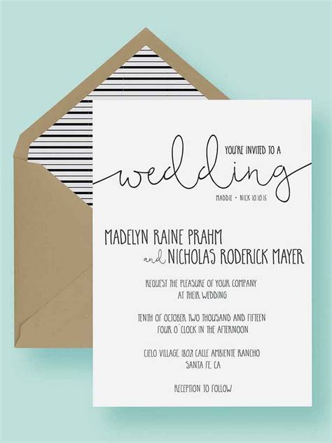 16 Printable Wedding Invitation Templates You Can DIY