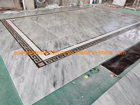 Customized Simple Marble Medallion Marble Inlay Border For Home Decor