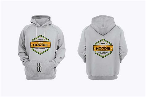 Free Hoodie for Men Mockup (PSD)