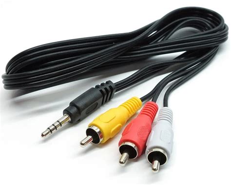 Кабель TRRS jack 3 5 мм 3RCA 1 5 м купить с доставкой по выгодным