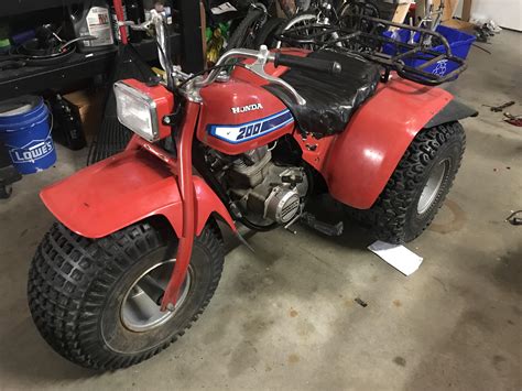 Honda 1984 Model Atc 200 Es Big Red 3 Wheeler Kraft Auction Service