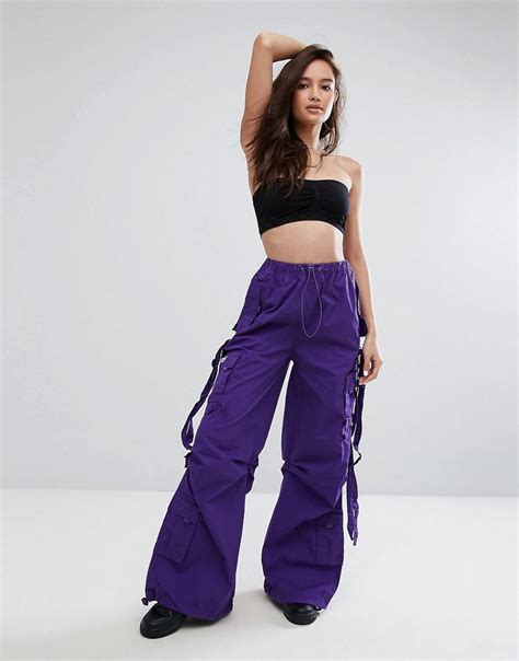 Criminal Damage Purple Cargo Pant Lyst