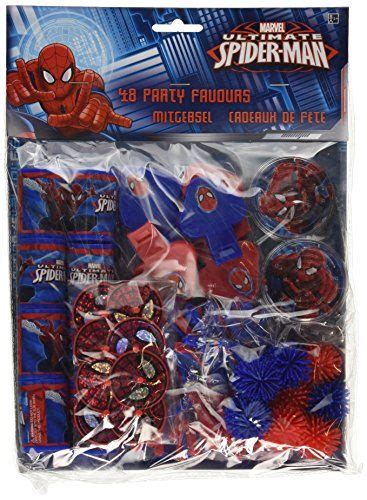 Amscan Marvel S Ultimate Spider Man Party Favor Pack Piece Blue