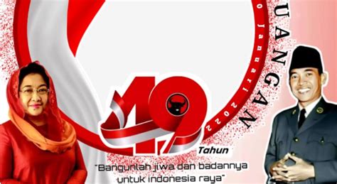 Ragam Twibbon HUT Partai PDIP Yang Ke 49 Di Tahun 2022 Waca Berita