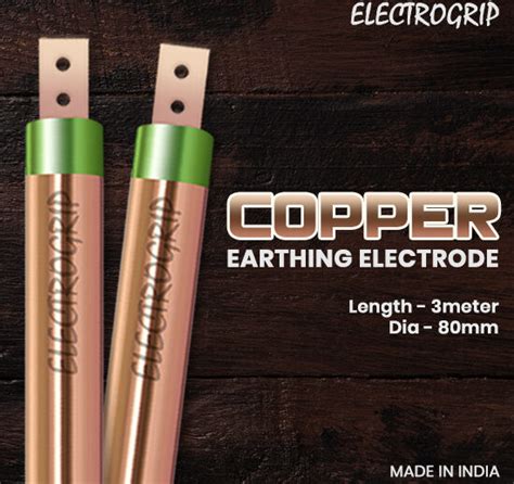 Electrogrip Mm Meter Copper Bonded Earthing Electrode Electrogrip