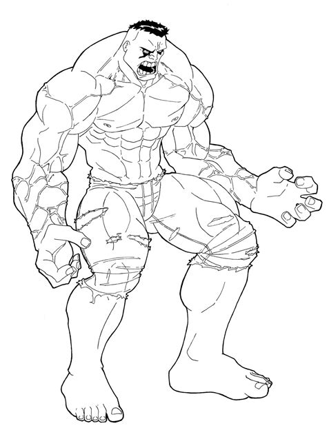 Hulk Smash Coloring Pages