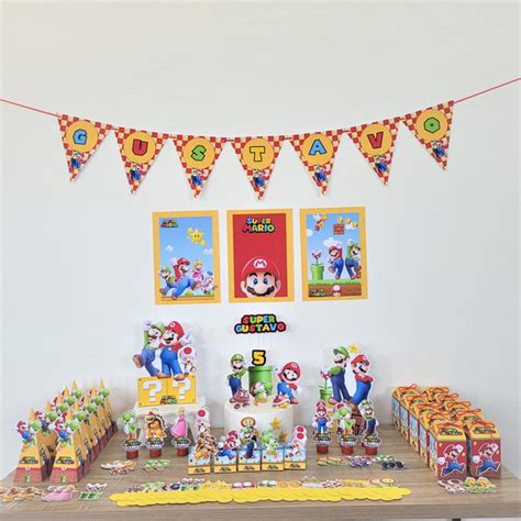 Kit Festa Super Mario Bros Kit 1 Elo7 Produtos Especiais