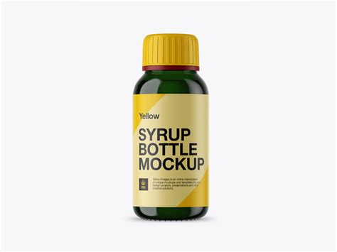 Free Syrup Bottle Mockup Mockuptree