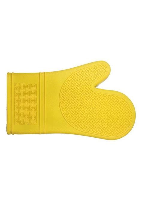 Kitchen Basics Yellow Silicone Oven Mitt