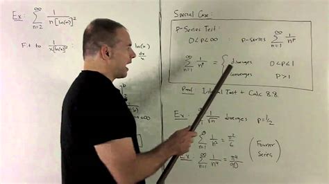 The Integral Test For Series 1b More Examples P Series YouTube