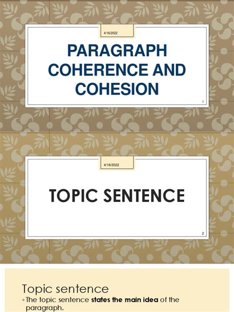 Coherence and Cohesion | PDF | Logic | Paragraph