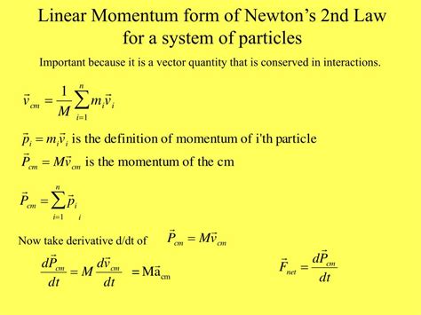 Ppt Lecture 6 Chapter 9 Systems Of Particles Powerpoint Presentation