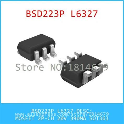 Free Shipping 5PCS Lot BSD223P L6327 MOSFET 2P CH 20V 390MA SOT363