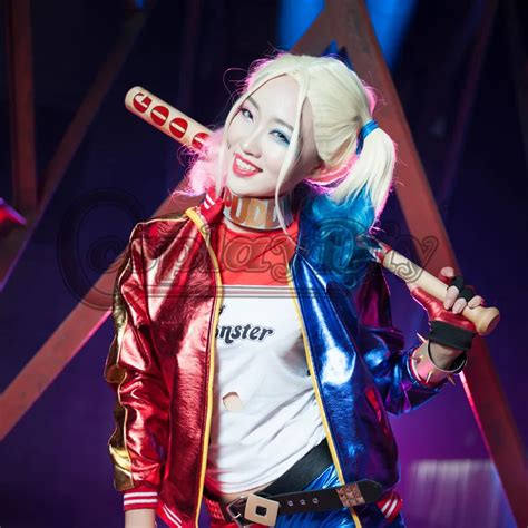 Cosplaydiy Suicide Squad Harley Quinn Cosplay Costume Adult Women Girls For Halloween Clothing