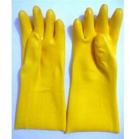 Plain PVC Hand Gloves 6 10 Inches Finger Type Full Fingered At Rs 32