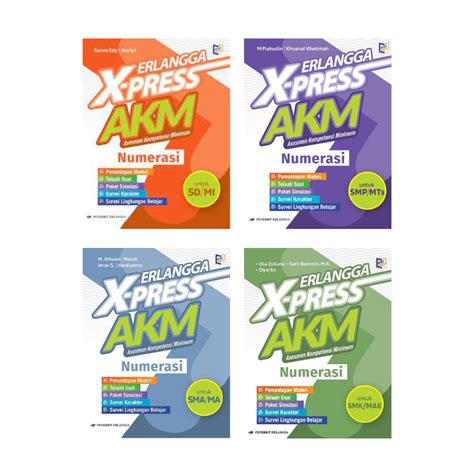 Jual Buku Erlangga X Press Akm SMP SMA SMK Numerasi Erlangga