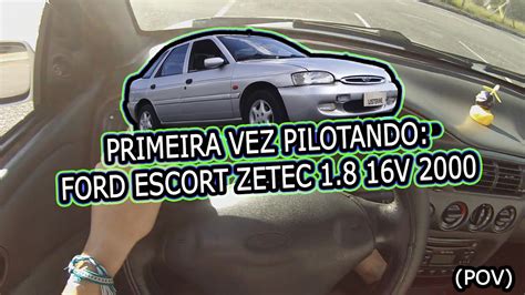 Primeira Vez Pilotando Ford Escort Glx V Youtube