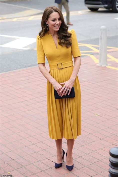 Kate Middleton Wears Karen Millen Dress At Royal Surrey County Hospital