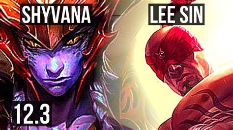 SHYVANA Vs LEE SIN JNG Rank 2 Shyvana 300 Games Dominating NA