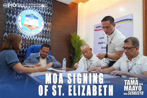 Plgu South Cotabato Seals Partnership With St Elizabeth Hospital For