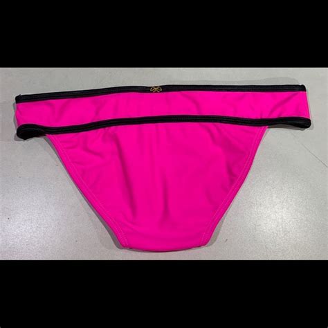 Pilyq Swim Nwt Pilyq Neo Block Pink Piped Banded Full Bikini Poshmark